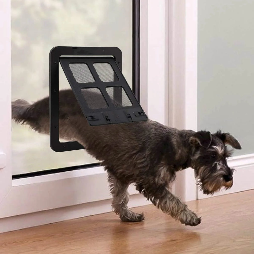 Chatière Magnétique Verrouillable – Porte pour Chat & Chien, Installation Facile, Taille L & XL