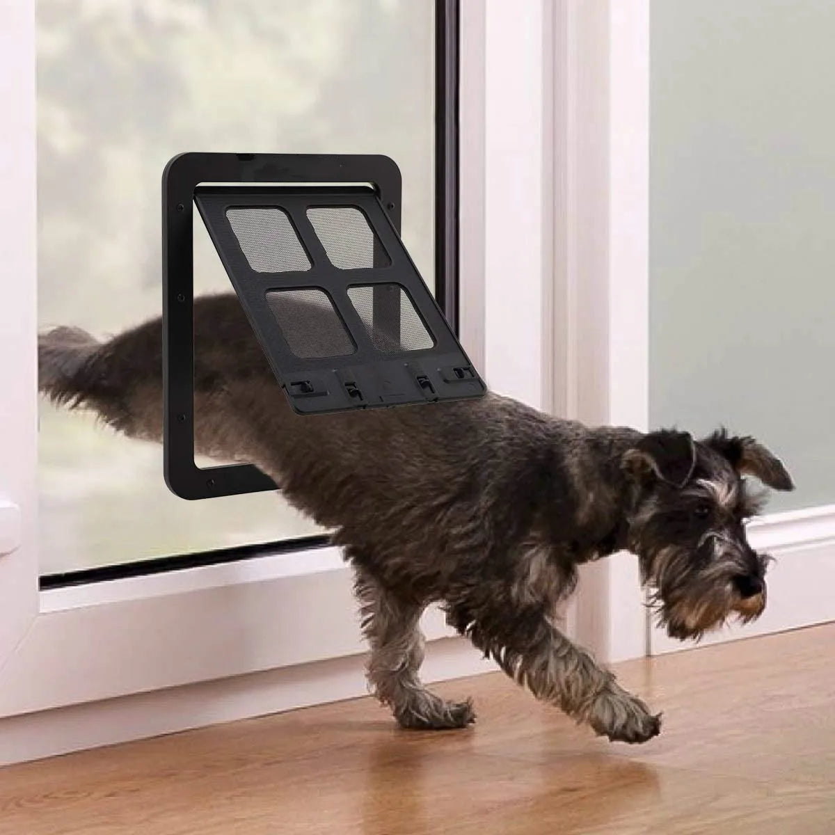 Chatière Magnétique Verrouillable – Porte pour Chat & Chien, Installation Facile, Taille L & XL
