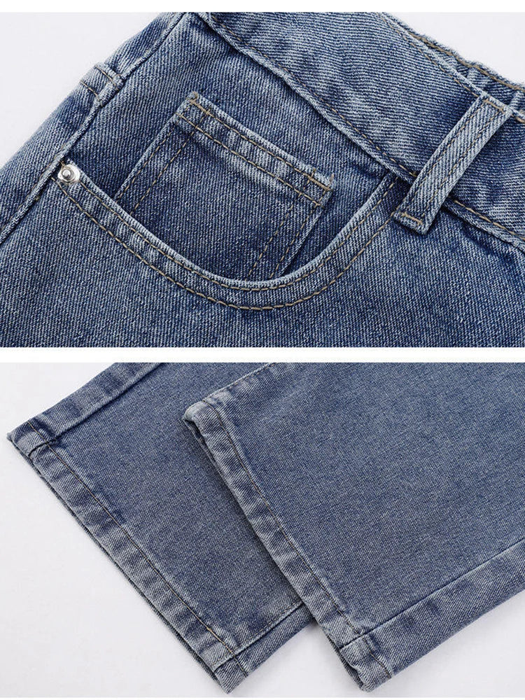 Jean Loose Straight Homme Style Coréen 4 Coloris Dénim | Tailles M-XXXL