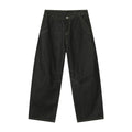 Jean Wide Leg Homme Denim Noir Splicing Loose Polyvalent Stretch | Tailles S-XL