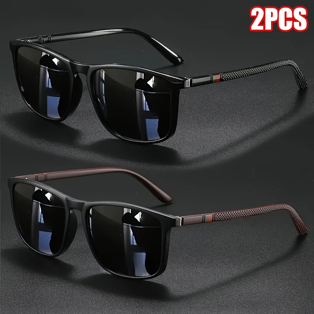 Lunettes de Soleil Polarisées Carrées UV400 – Homme & Femme