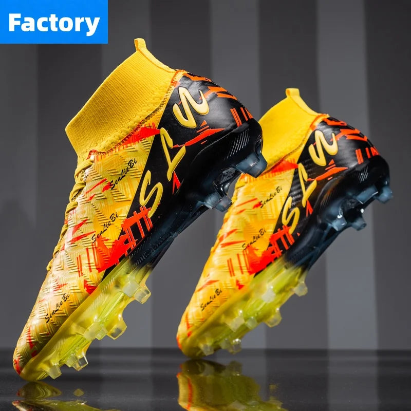 Chaussures de Football X2407-FG – Crampons Professionnels FG/AG, Imperméables, Mixte