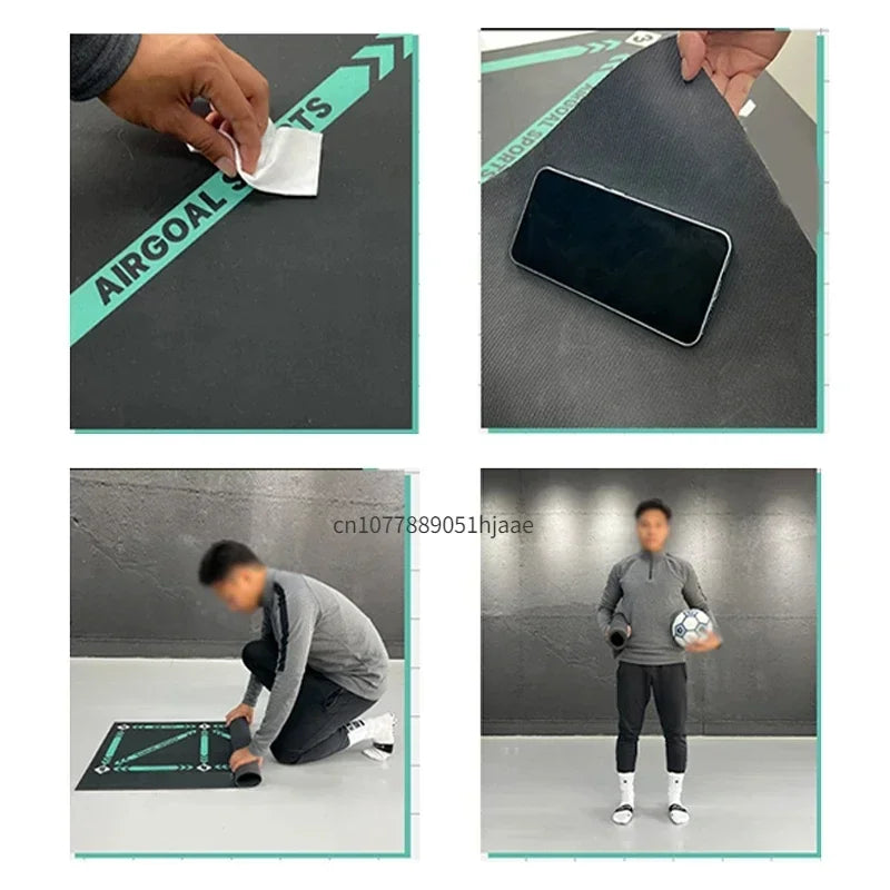 Tapis d'Entraînement Football – Antidérapant, Pliable, Intérieur & Extérieur