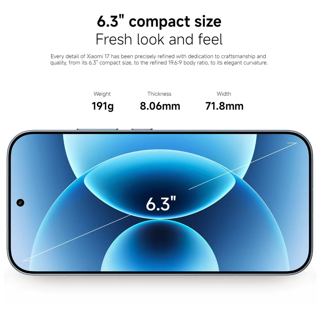 Global Version Xiaomi 17T MediaTek Dimensity 8500-Ultra 6500 mAh (typ.) Silicon-Carbon Battery 5x Leica Telephoto Lens Leica Live Moment