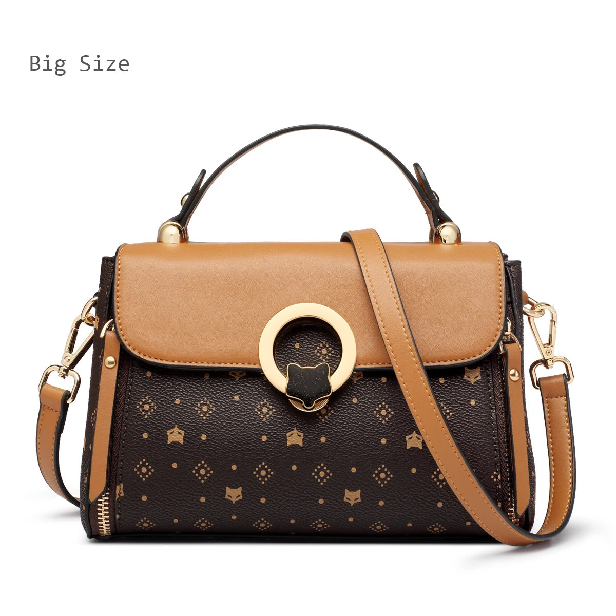 FOXER Brand 2026 New Handbag Women's Shoulder Bag Light Luxury PVC Leather Female Crossbody Purse for Mom Large Capacity Bag