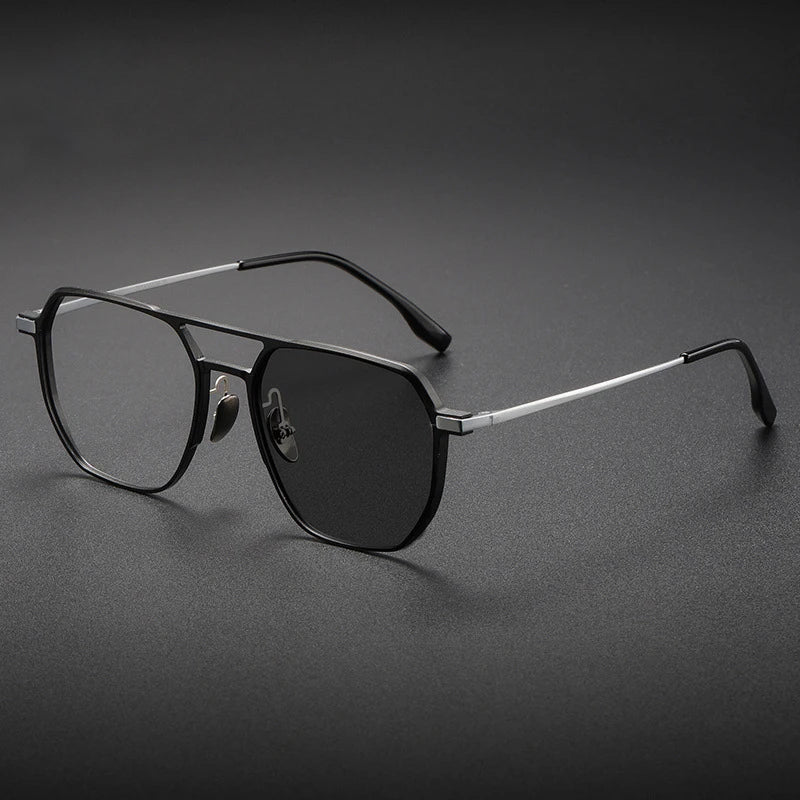 Lunettes de Lecture VICKY Double Pont Anti-Lumière Bleue – Monture Aluminium/Titane, Correction Personnalisable