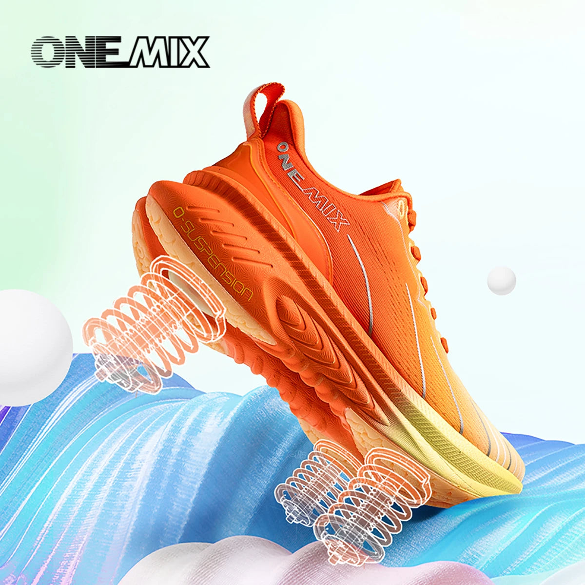 Chaussures de Course Amorties ONEMIX Bumper Elite – Respirantes, Réfléchissantes, Unisexe