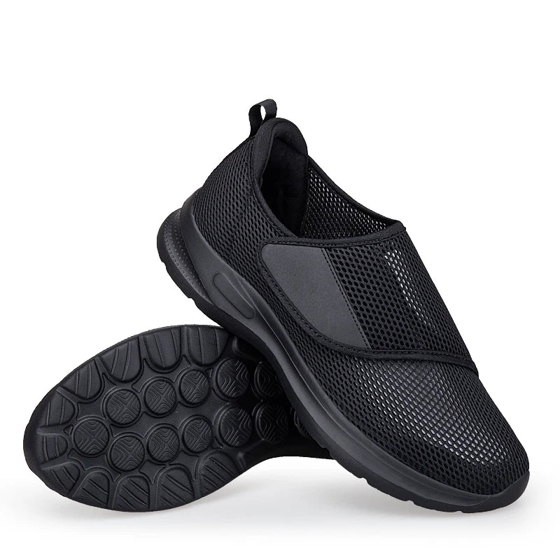 SNORW Chaussures Orthopédiques Femme – Pieds Larges, Confort Diabétique, Semelle Douce