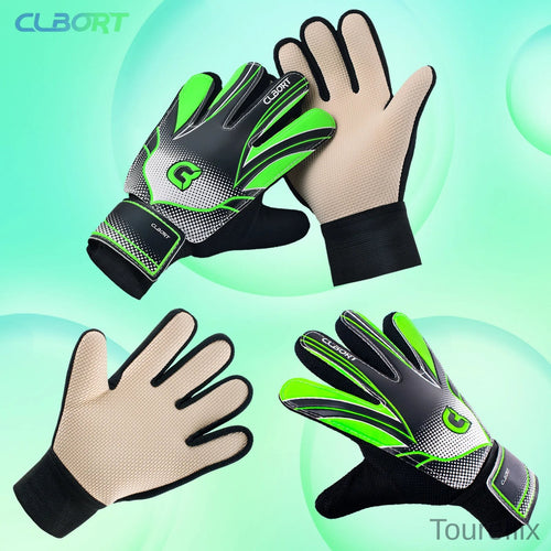 1 pair Non-Slip Soccer Goalie Gloves with Double Wrist Protection
