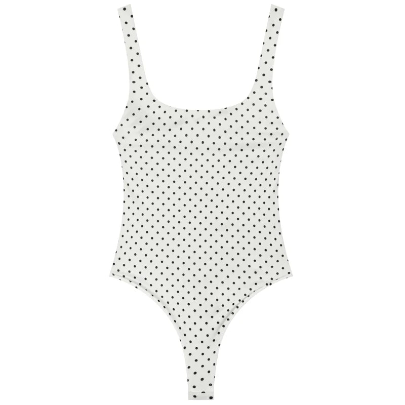 Body Femme Sans Manches Dos Nu – Imprimé Léopard & Pois, Style Corset Été (S/M/L)