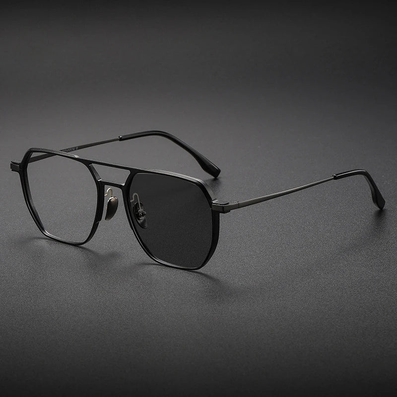 Lunettes de Lecture VICKY Double Pont Anti-Lumière Bleue – Monture Aluminium/Titane, Correction Personnalisable