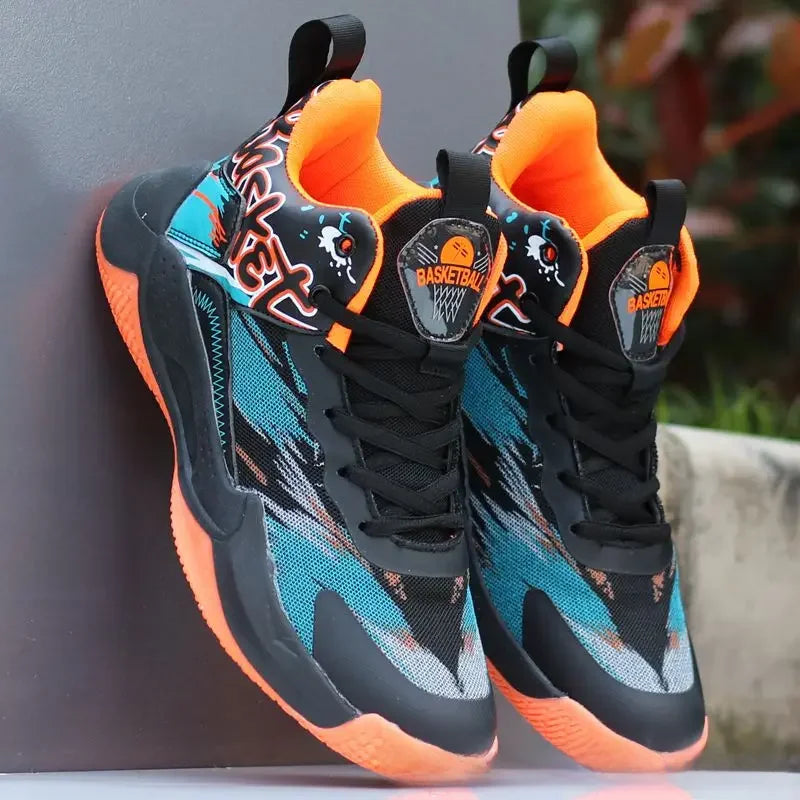 Sneakers Basketball Homme – Respirantes, Anti-dérapantes, Semelle Caoutchouc | Été