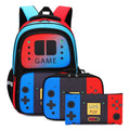Set 3 Pièces Sac à Dos Console de Jeu – Nylon Imperméable | Ado Garçon & Fille | École & Loisirs