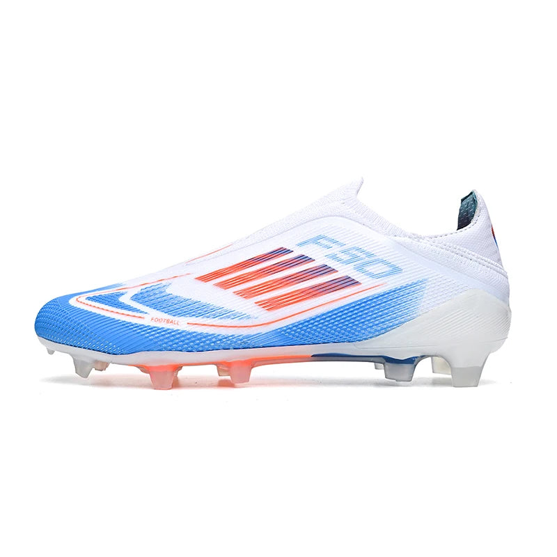 Men's Football Boots Without-lace Youth FG/TF Field Training Studded Fast Soccer Cleats Professional Non Slip Football Shoes