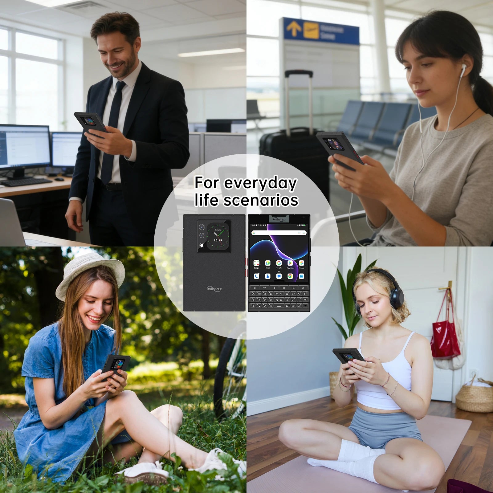 Unihertz Titan 2 – Smartphone 5G Clavier QWERTY, Android 15, 12Go RAM, 512Go, Double Écran, Batterie 5050mAh