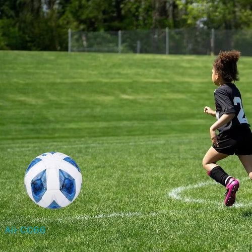 1Pc Official Size 5 Soccer Ball for Match & Training, Durable PVC Football for Outdoor Sports, Youth & Adult Use
