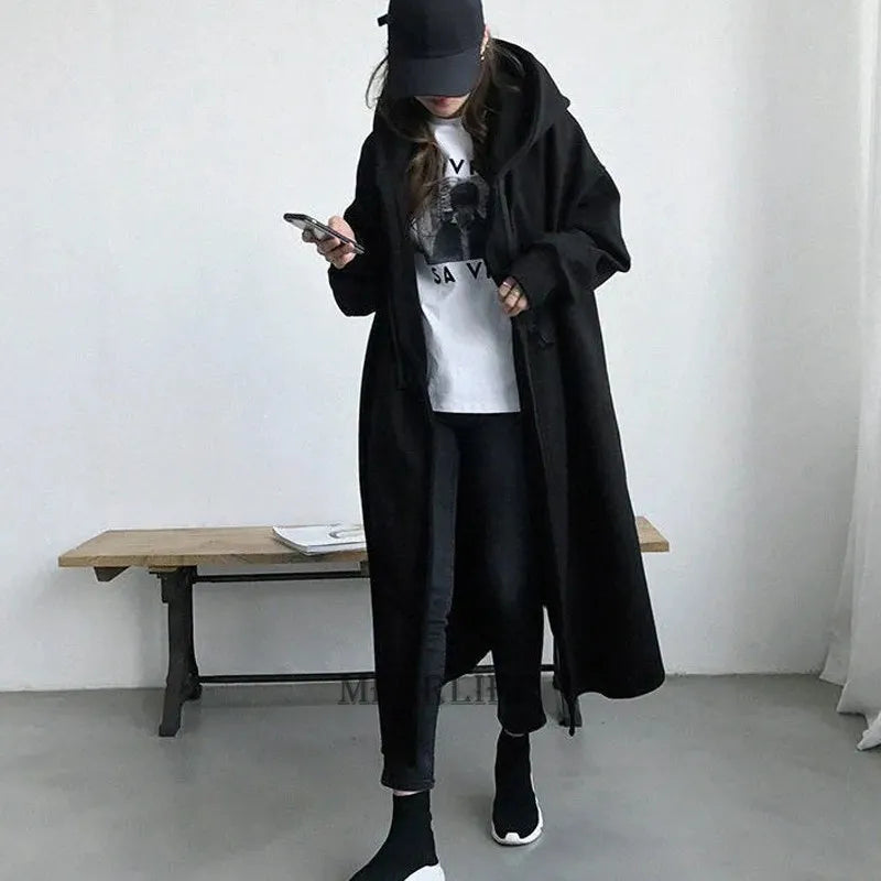 Manteau Femme Grande Taille – Trench Polaire Sans Fermeture Éclair, Hiver, Jusqu’au 6XL