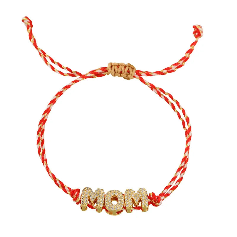 Collier Pendentif Initiale & Lettre – Corde Colorée Ajustable, Cadeau Fête des Mères