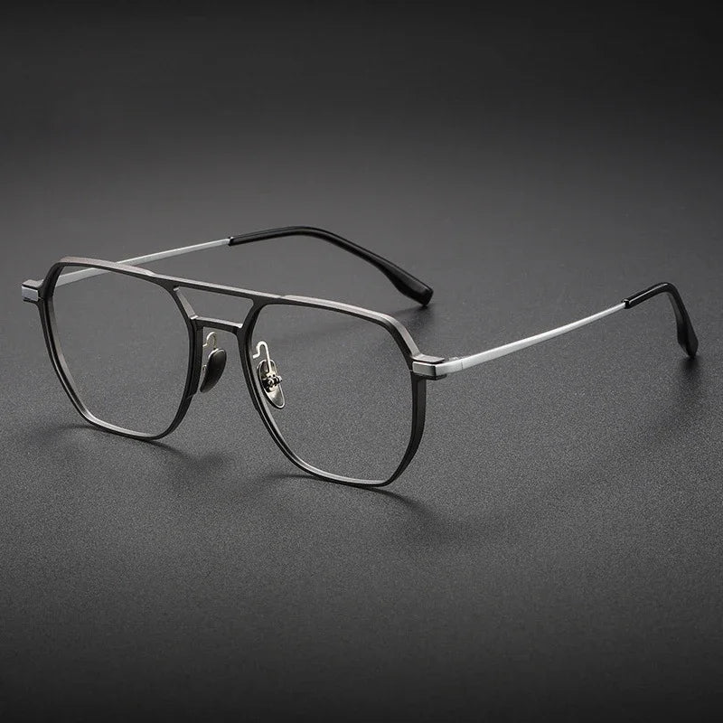Lunettes de Lecture VICKY Double Pont Anti-Lumière Bleue – Monture Aluminium/Titane, Correction Personnalisable