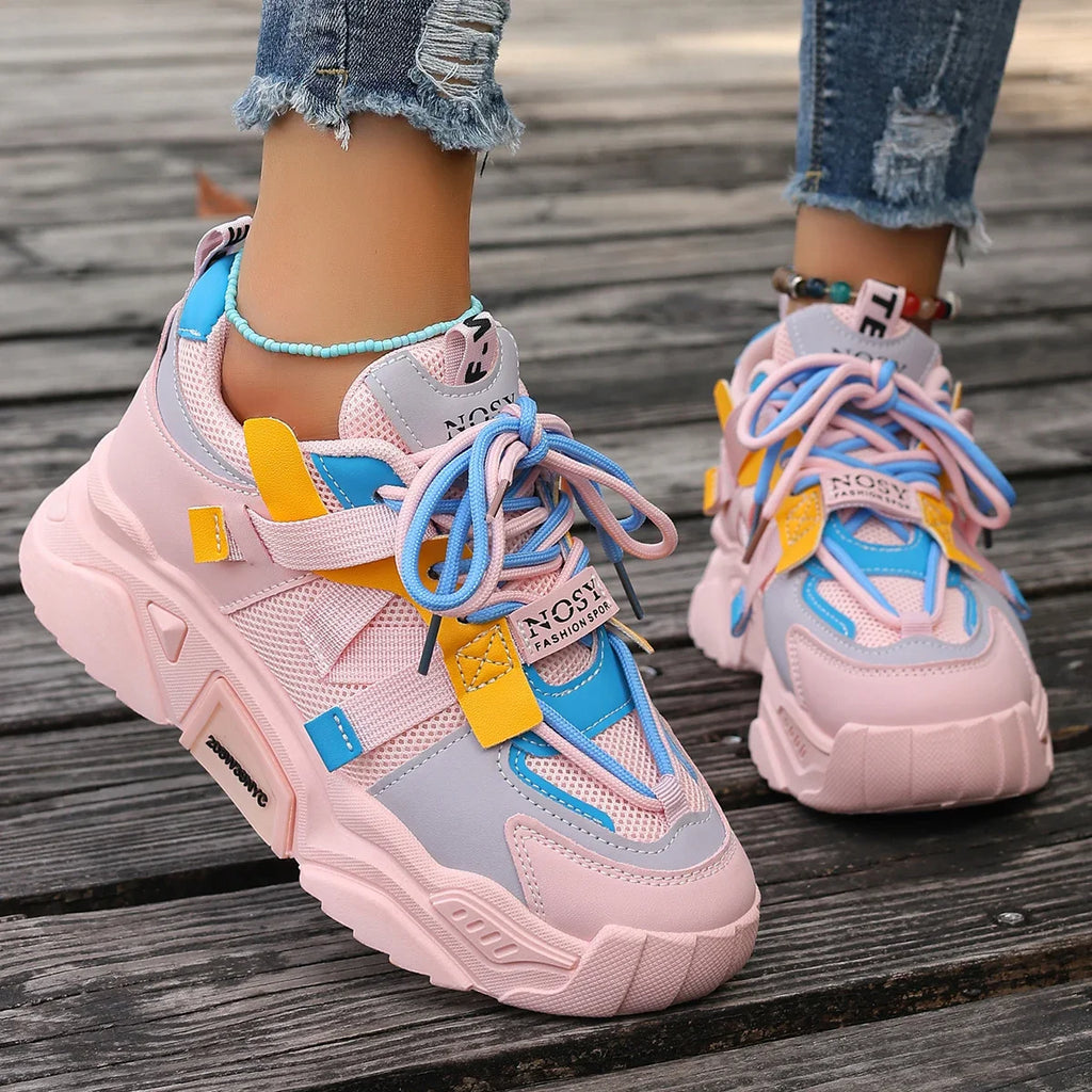 ZMIAOKE Baskets Femme – Chaussures Légères Respirantes en Maille, Style Casual Polyvalent
