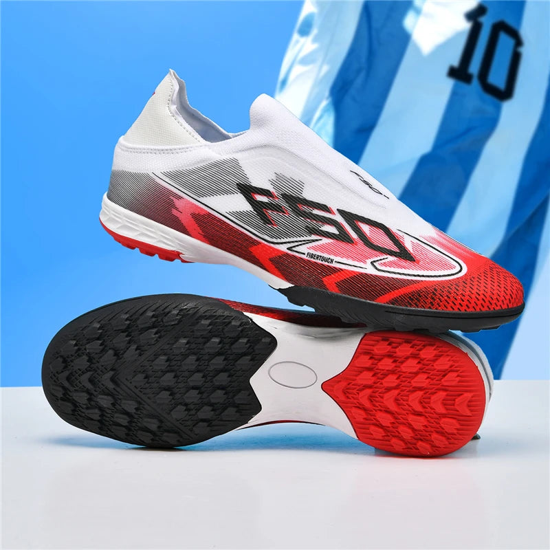 New Men Soccer Shoes High Ankle Breathable Football Boots Ultralight Futsal Non-Slip High-quality Sports Shoes Outdoor Match