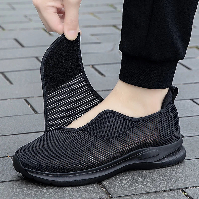 SNORW Chaussures Orthopédiques Femme – Pieds Larges, Confort Diabétique, Semelle Douce
