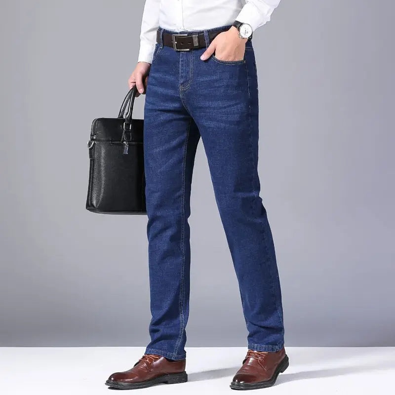 Jean Droit Homme Business Casual Style Coréen Stretch Confortable | 6 Coloris | Tailles 28-40