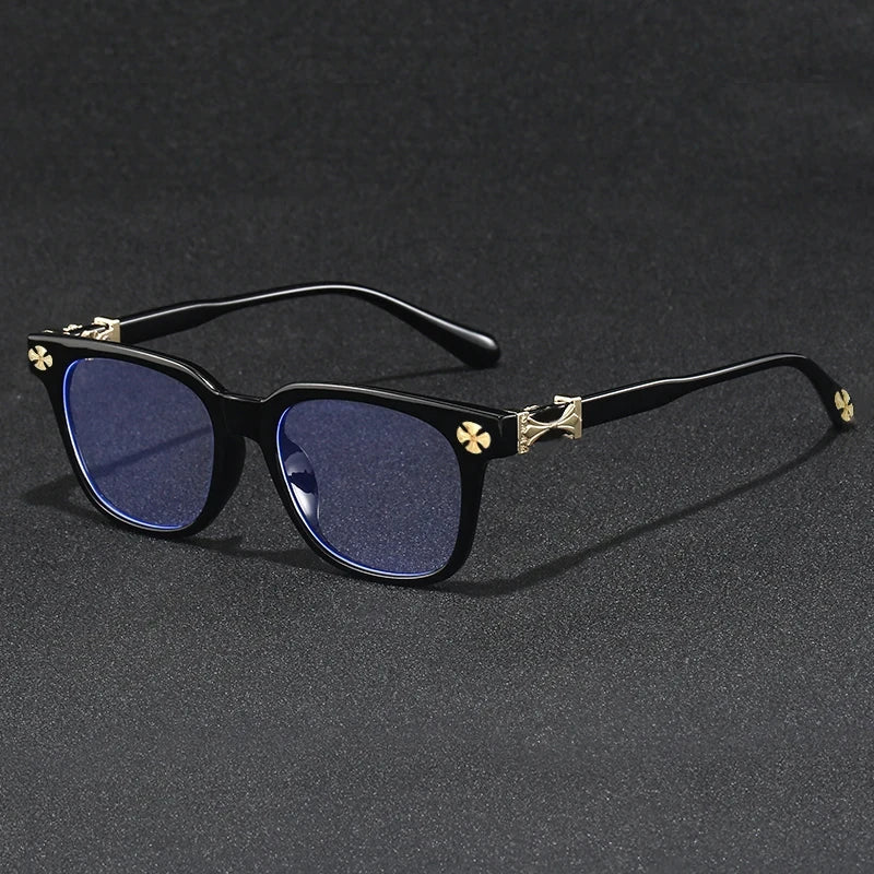 Lunettes Anti-Lumière Bleue Femme – Monture Oversize Strass, Protection Écran F114