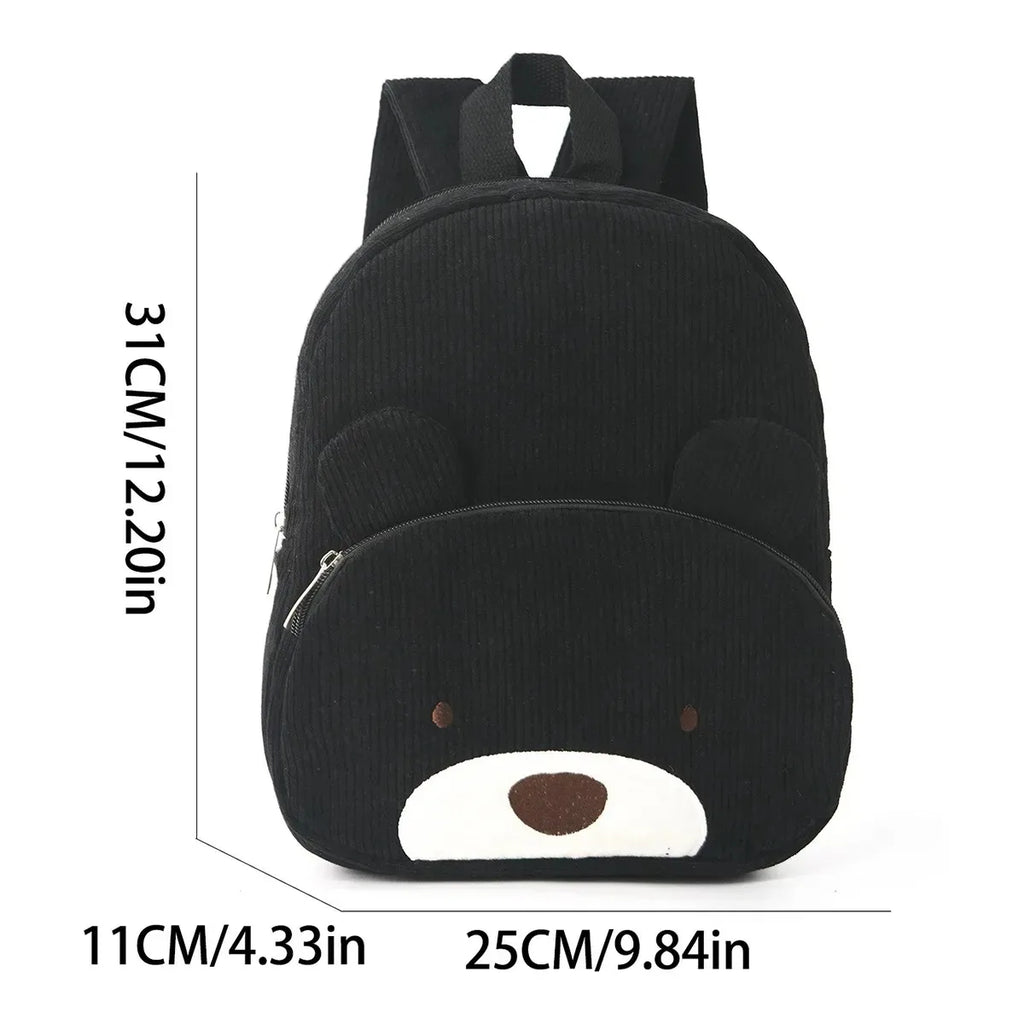 Sac à Dos Enfant Personnalisé – Broderie Prénom | Nylon Cartoon Ours & Renard