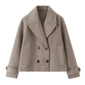 Veste Trench Femme Willshela – Double Boutonnage, Col Rabattu, Style Vintage Chic