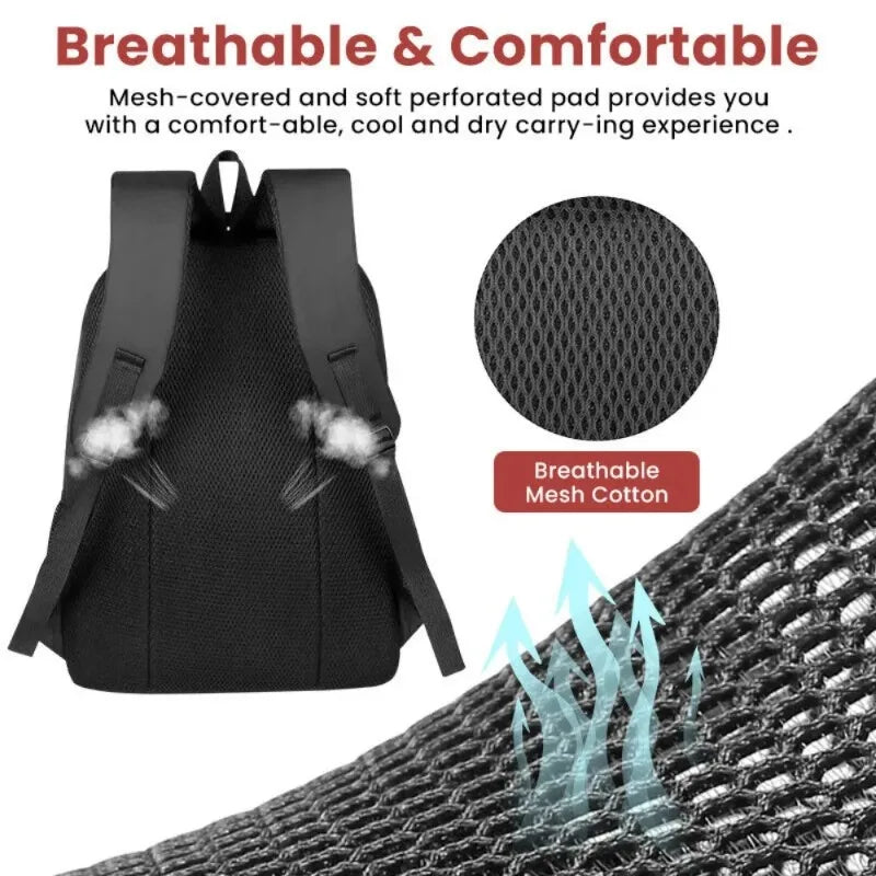 20L Waterproof Backpack Adjustable Shoulder Straps Multi-Purpose Storage Bag for School Work Travel Business Trip