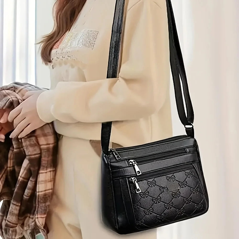 Sac à main femme HuoHuo – Cuir PU, grande capacité, bandoulière & épaule