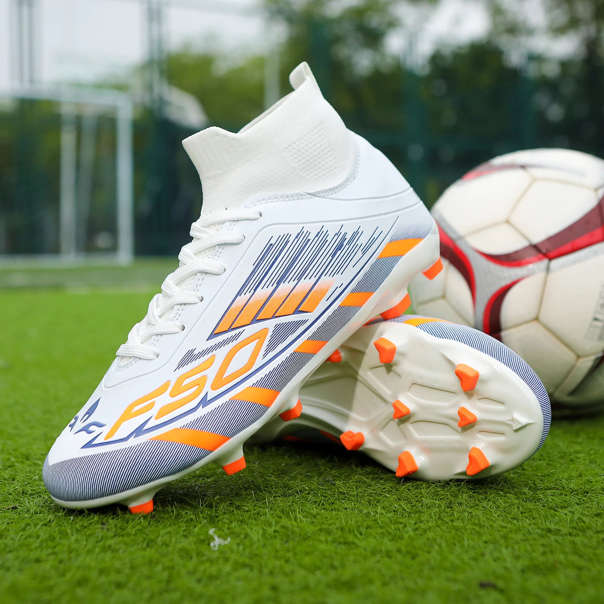 Chaussures de Football Professionnelles FG/TF – Crampons Longs, Unisexe