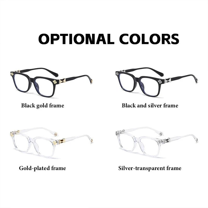 Lunettes Anti-Lumière Bleue Femme – Monture Oversize Strass, Protection Écran F114