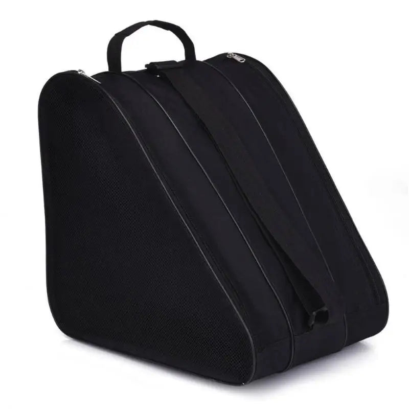 Roller Skates BagLarge Capacity Oxford Cloth Skating Shoes Bag Skating Accessories Carry Case 3 Layers Breathable Ice Skating