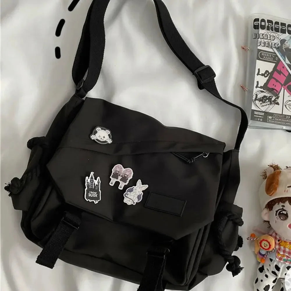 Large Capacity Crossbody Bags Nylon Handbags Shoulder Bag  For Teenager Messenger Bag Student School Bags