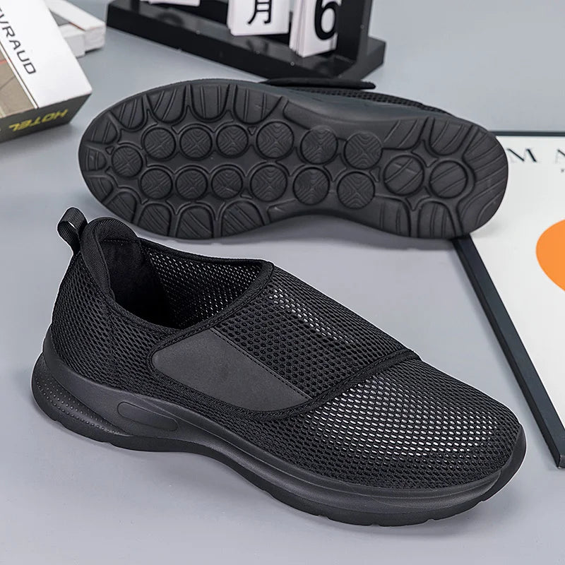 SNORW Chaussures Orthopédiques Femme – Pieds Larges, Confort Diabétique, Semelle Douce