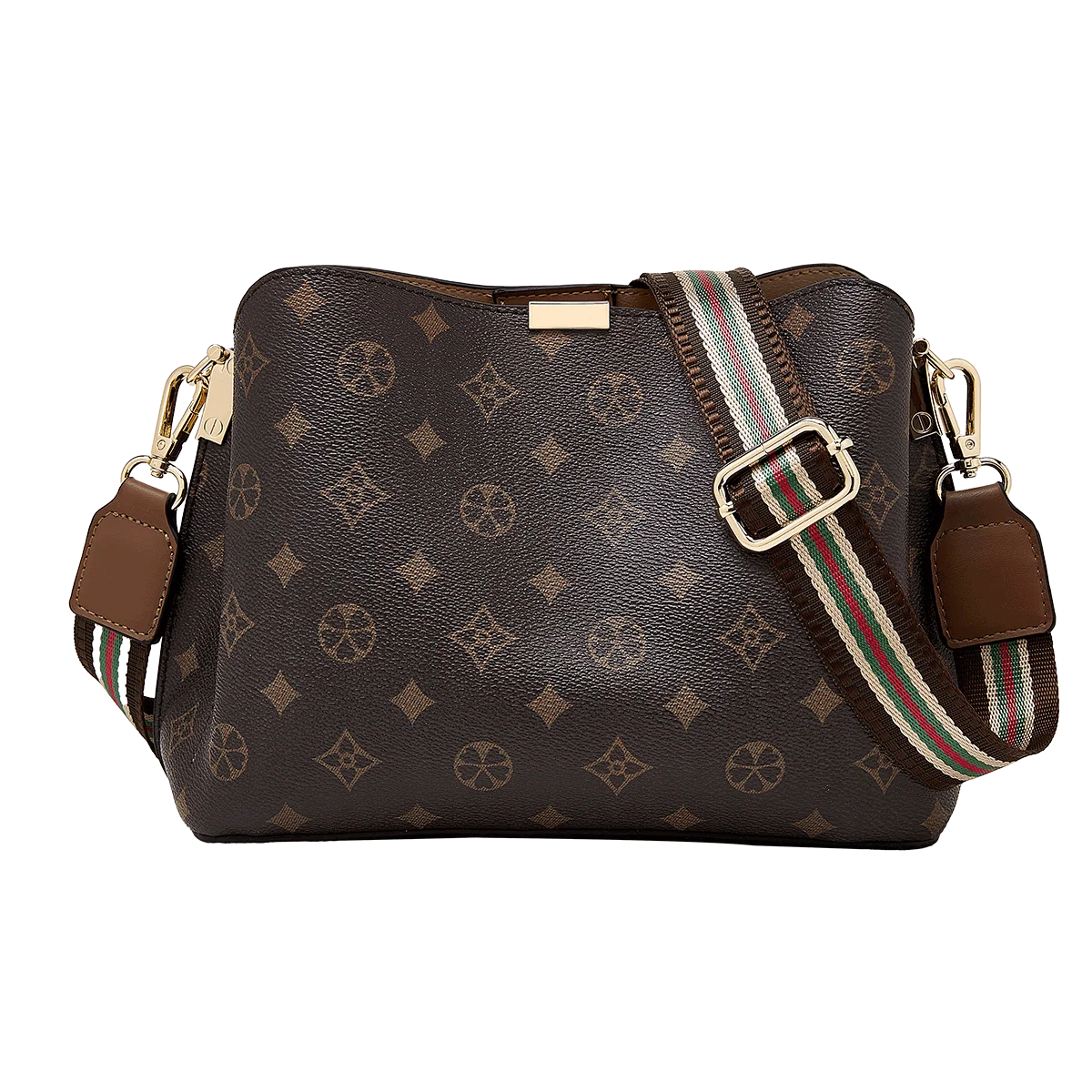 FOXER Women's Shoulder Bag PVC Leather Casual Tote Bag Large Capacity Retro Female Bucket Bag Office Work Crossbody Bag Purse