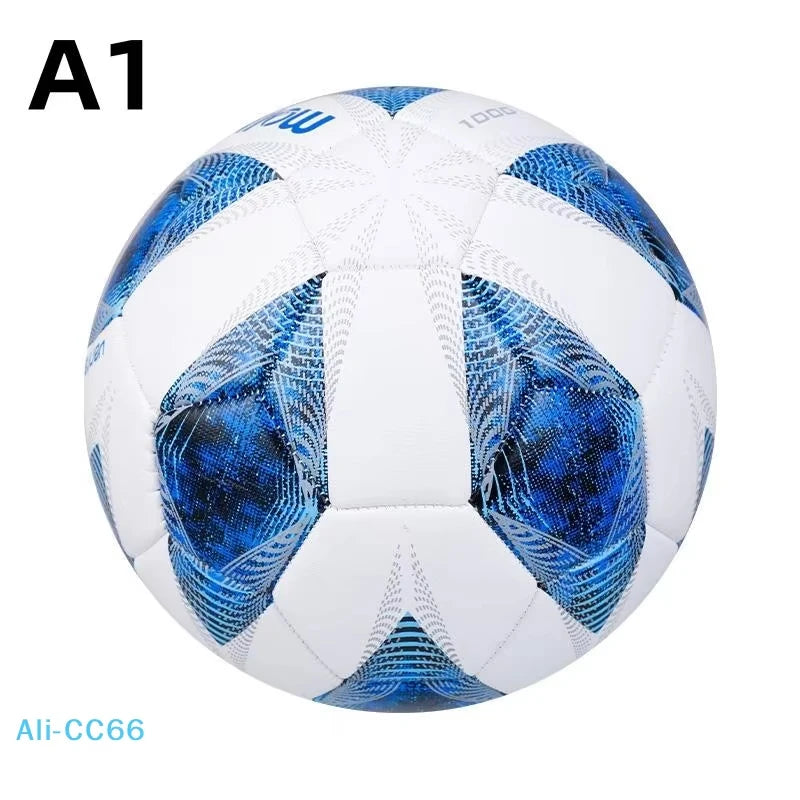 1Pc Official Size 5 Soccer Ball for Match & Training, Durable PVC Football for Outdoor Sports, Youth & Adult Use