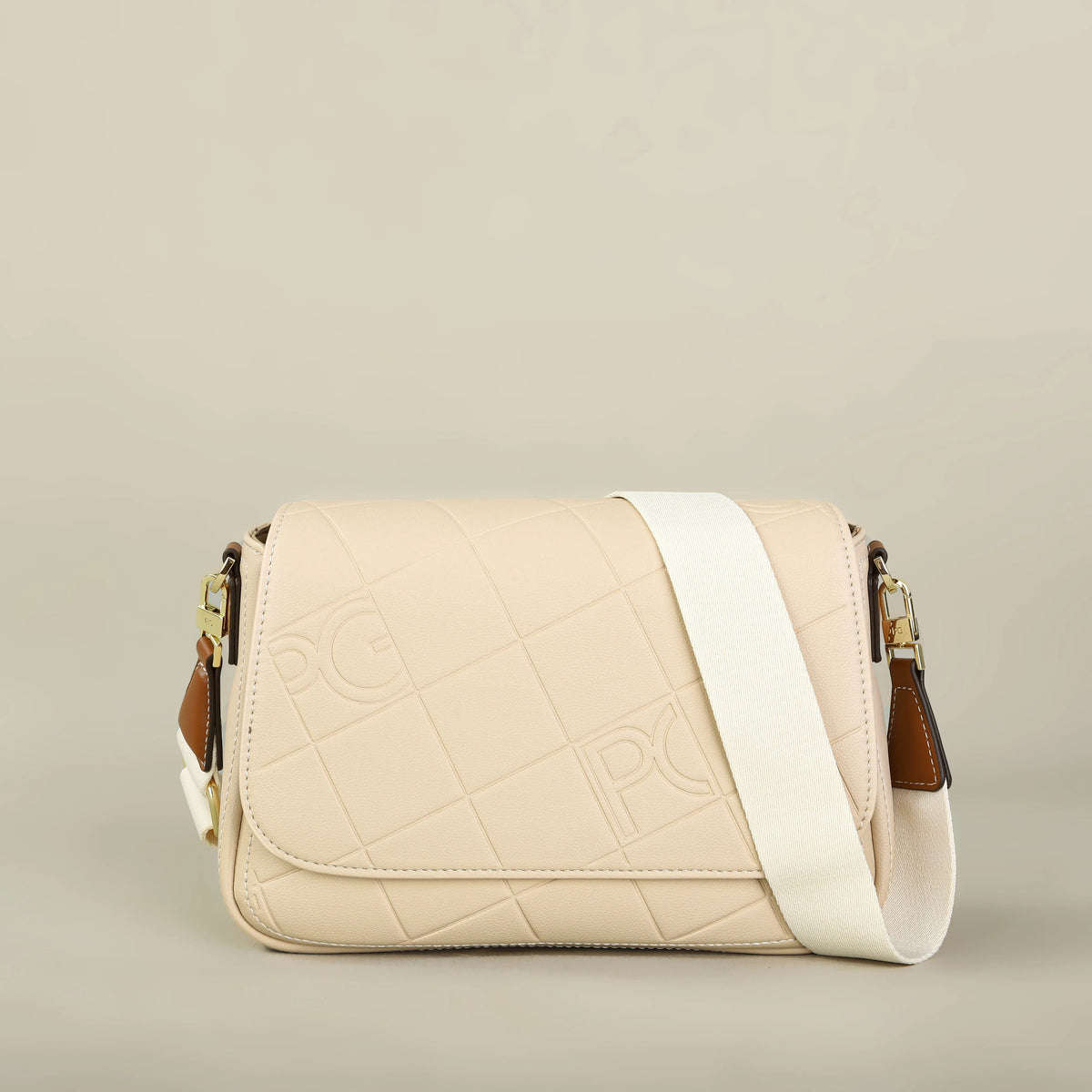 PATSY PG GARIS Classic Retro Women's New Shoulder Bag Leather Material Multi Functional Old School Design Classic Crossbody Bag
