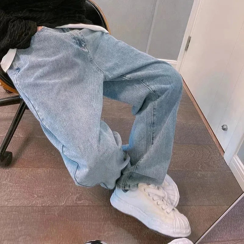 Jean Baggy Wide Leg Cargo Homme Korean Streetwear High Street 2 Coloris Tailles S-3XL Asia