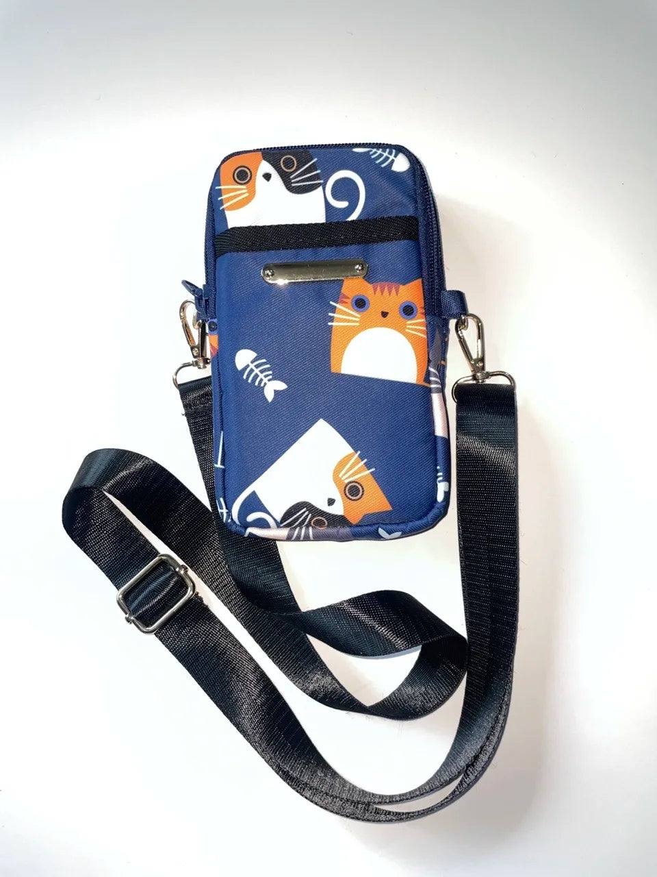 Mini Sac Bandoulière Téléphone Femme – Imprimé Chat & Motifs