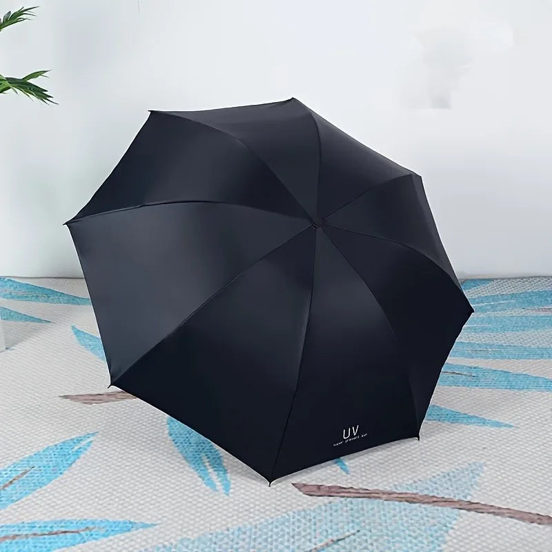 Parapluie pliant semi-automatique à 8 baleines – Unisexe