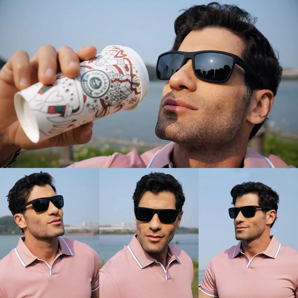 Lot de 3 ou 4 Lunettes de Soleil Polarisées VEGUEROS – UV400 & Miroir