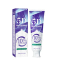 9D 5DPurple Teeth Whitening Toothpaste Remove Plaque Stains Cleaning Oral Hygiene Dental Bleach Tools Fresh Breath Beauty Health