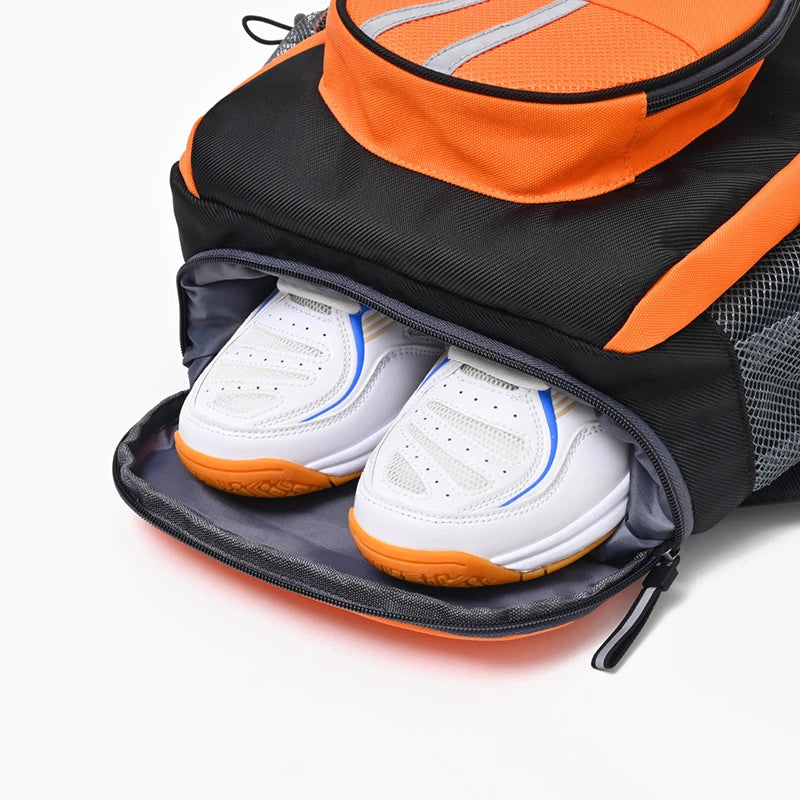 Men Outdoor Sports Table Tennis Backpack with Shoes Pack Hiking Trekking Rucksack Training Fitness Bags Travel Camping Backpacks