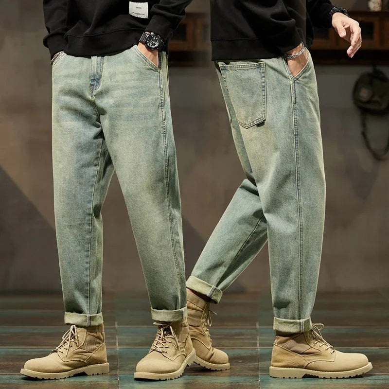 Jean Harem Loose Homme Harajuku Streetwear 2 Coloris Grande Taille 28-42