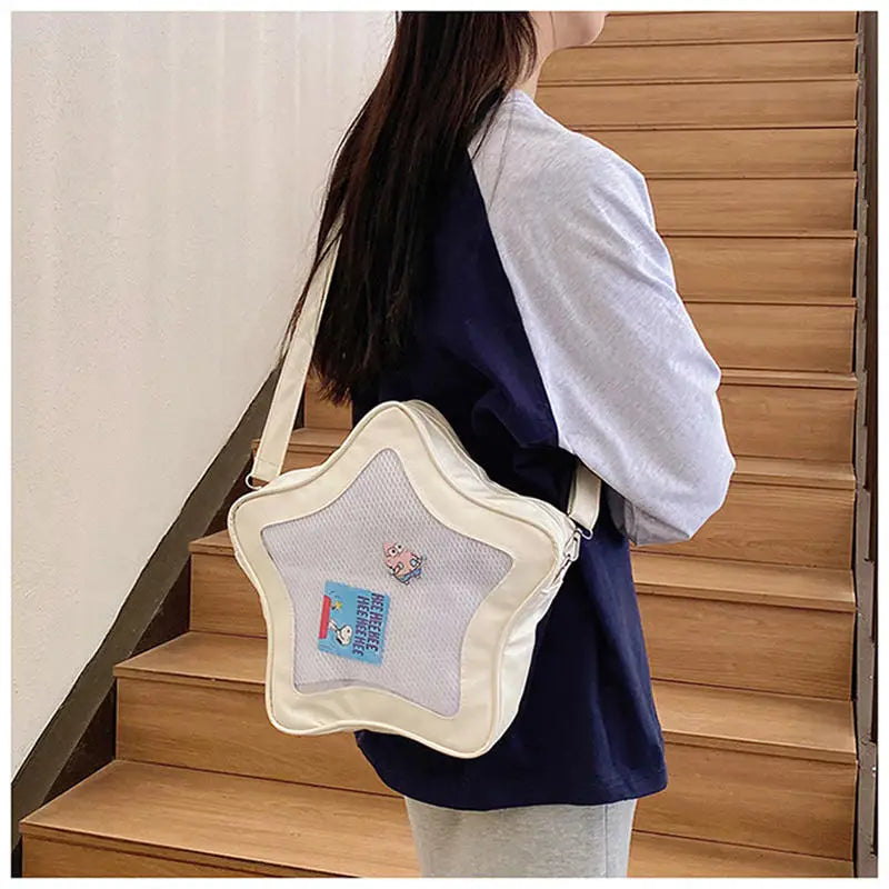 Sac Bandoulière Kawaii Ita Bag – Étoile Anime, Style Ulzzang, Fille 2025