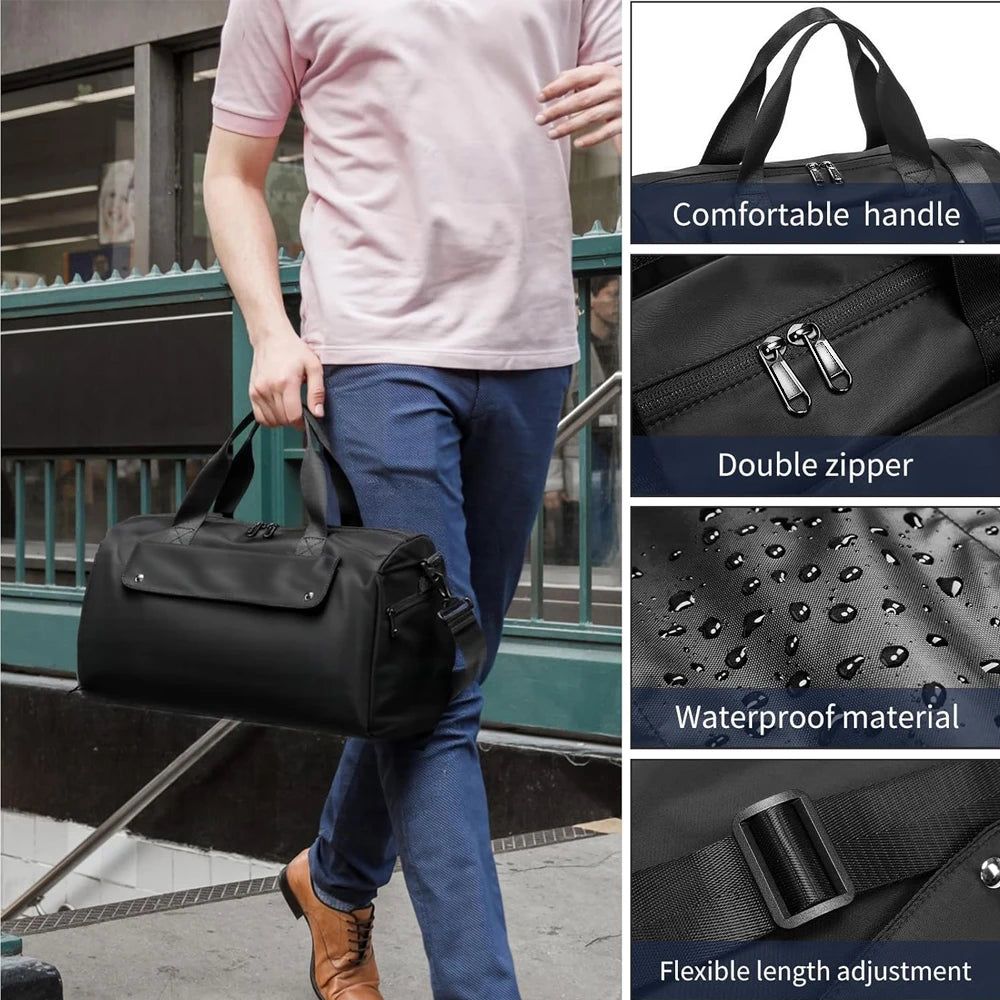 1PCS Gym Bag for Men & Women with Shoe & Wet Compartment - Duffle Bag for Travel,Sports, Fitness & Workout, gifts for men&women