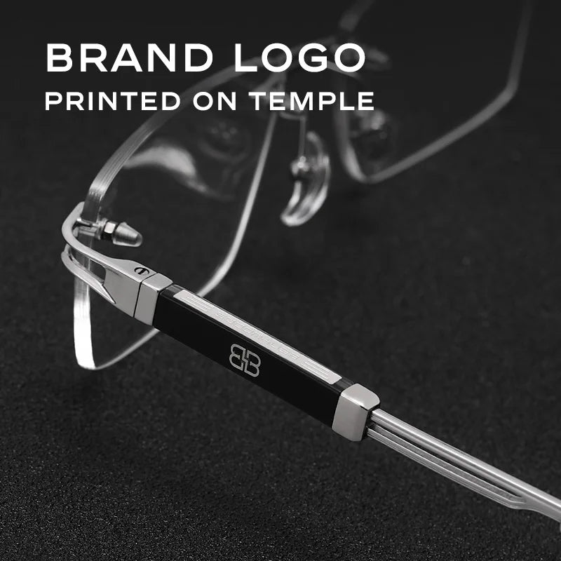 Montures Lunettes Homme Sans Monture Titane Pur CAPONI J23026